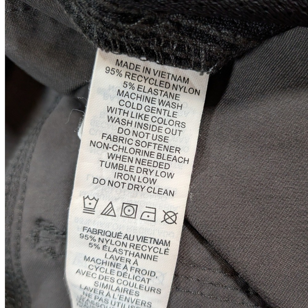 Prana Zion Charcoal Gray Hiking Cargo Shorts Mens 38 Stretch Nylon Standard Fit - Picture 6 of 6